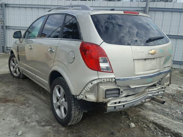 3GNAL3EK3ES561632 - 2014 CHEVROLET CAPTIVA LT GOLD photo 3