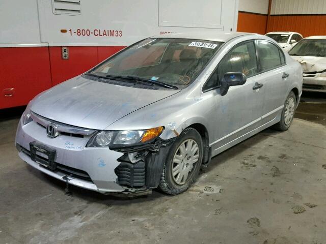 2HGFA16367H031243 - 2007 HONDA CIVIC DX SILVER photo 2