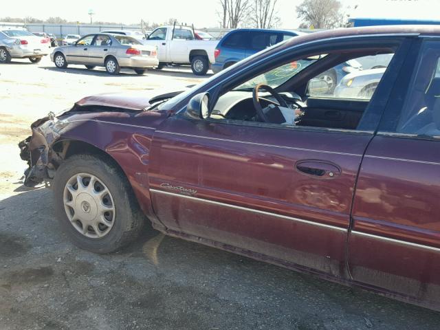 2G4WS52M6W1516003 - 1998 BUICK CENTURY CU MAROON photo 9