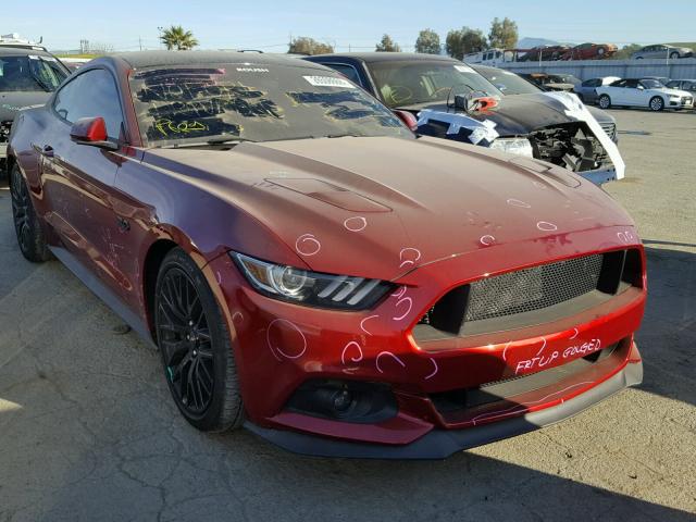 1FA6P8CF4H5220184 - 2017 FORD MUSTANG GT RED photo 1