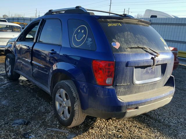 2CKDL73F766042790 - 2006 PONTIAC TORRENT BLUE photo 3