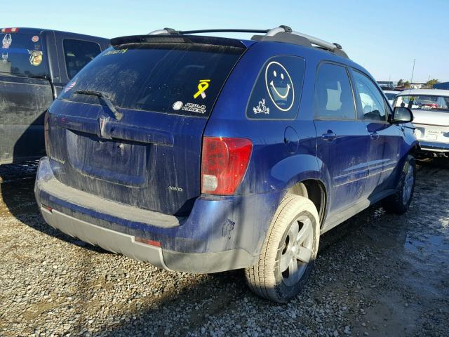 2CKDL73F766042790 - 2006 PONTIAC TORRENT BLUE photo 4