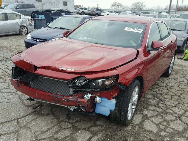 2G1115SL3F9235571 - 2015 CHEVROLET IMPALA LT RED photo 2