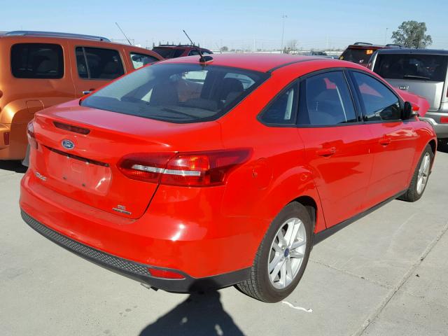 1FADP3F21GL216915 - 2016 FORD FOCUS SE RED photo 4