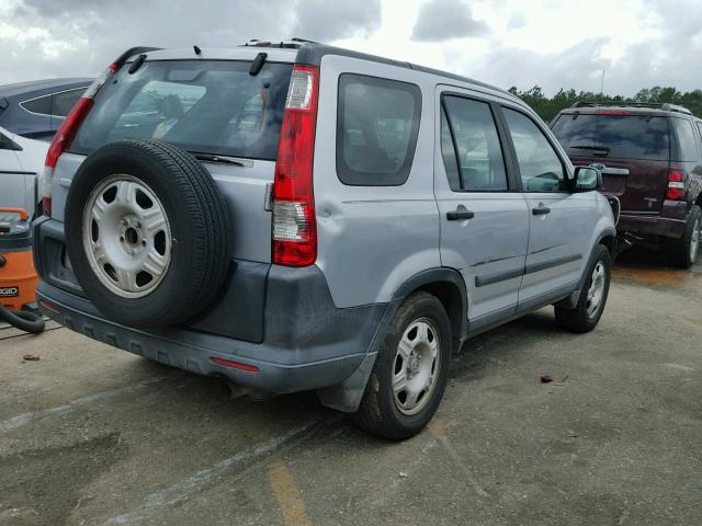 SHSRD68595U301625 - 2005 HONDA CR-V LX SILVER photo 4