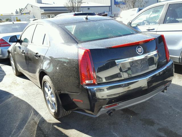 1G6DF577680135529 - 2008 CADILLAC CTS BLACK photo 3