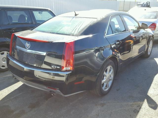 1G6DF577680135529 - 2008 CADILLAC CTS BLACK photo 4