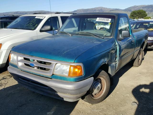 1FTCR10A5TTA32236 - 1996 FORD RANGER GREEN photo 2