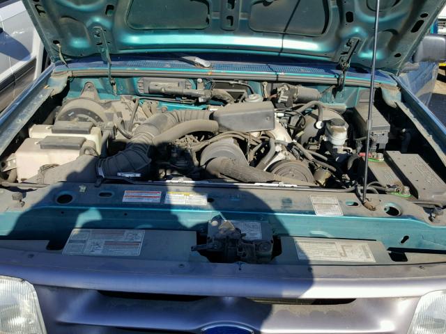 1FTCR10A5TTA32236 - 1996 FORD RANGER GREEN photo 7