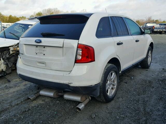 2FMDK3GCXBBA97797 - 2011 FORD EDGE SE WHITE photo 4