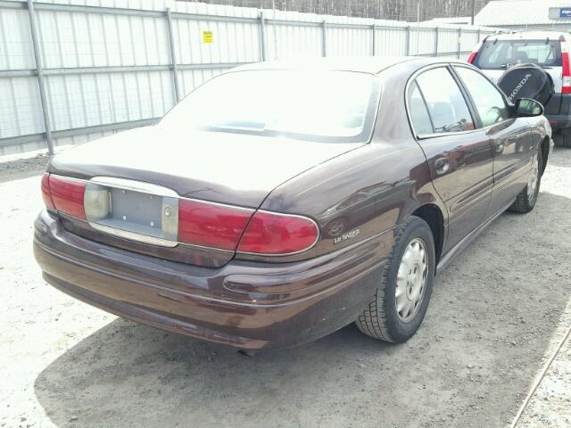 1G4HP54K214193846 - 2001 BUICK LESABRE CU MAROON photo 4