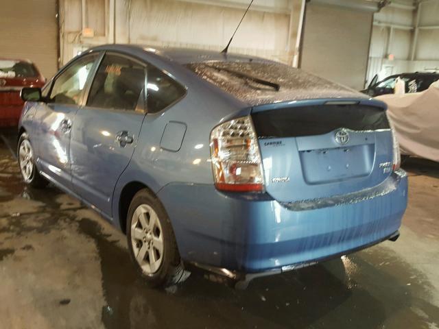 JTDKB20U777089861 - 2007 TOYOTA PRIUS BLUE photo 3