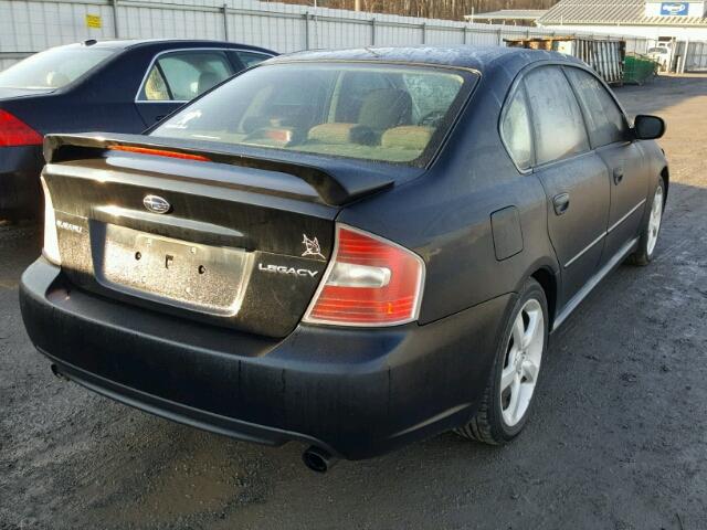 4S3BL626867201262 - 2006 SUBARU LEGACY 2.5 BLACK photo 4