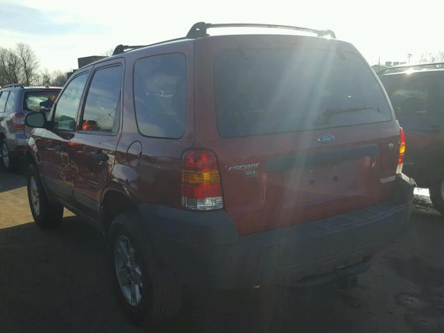 1FMYU93127KB96002 - 2007 FORD ESCAPE XLT RED photo 3