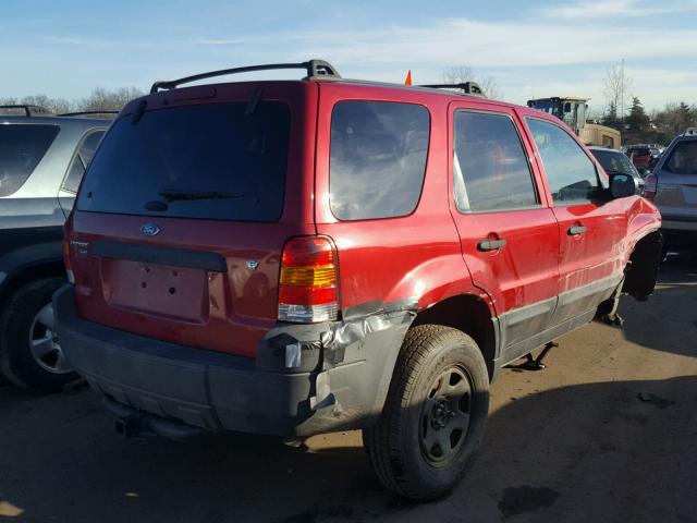 1FMYU93127KB96002 - 2007 FORD ESCAPE XLT RED photo 4