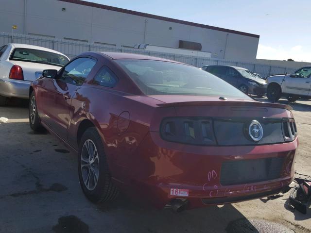 1ZVBP8AM9E5206235 - 2014 FORD MUSTANG RED photo 3