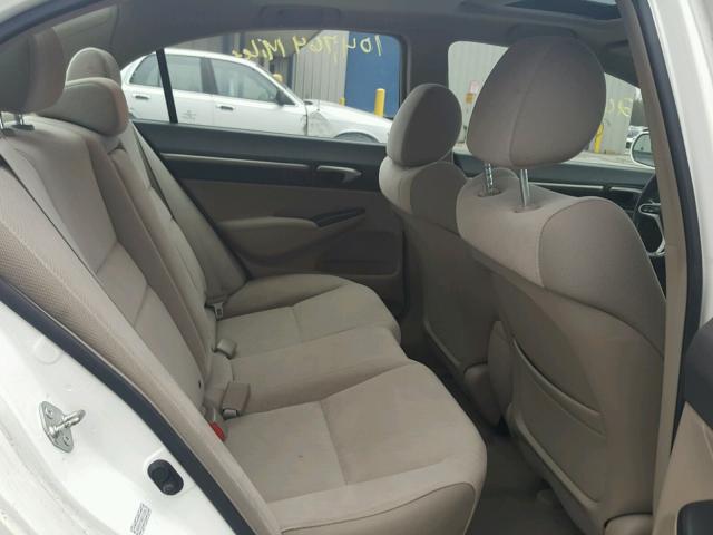 2HGFA1F82AH513226 - 2010 HONDA CIVIC EX თეთრი ფოტო 6