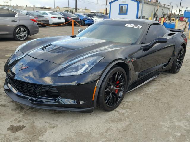 1G1YP2D64H5607213 - 2017 CHEVROLET CORVETTE Z BLACK photo 2