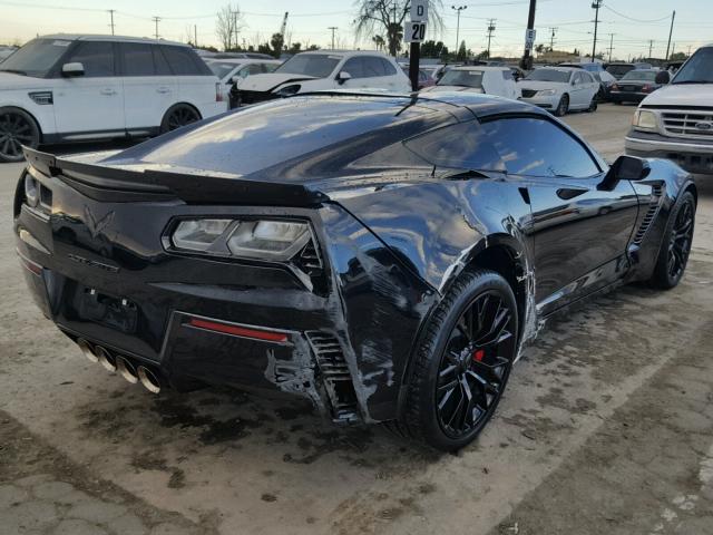 1G1YP2D64H5607213 - 2017 CHEVROLET CORVETTE Z BLACK photo 4