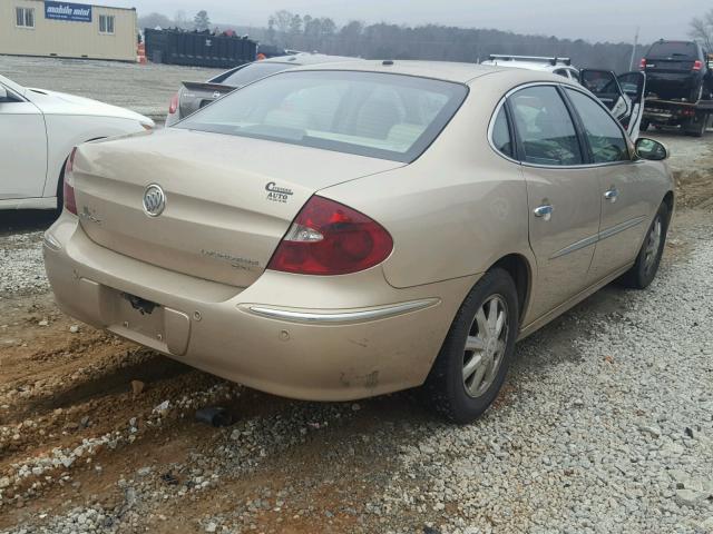 2G4WD562551323777 - 2005 BUICK LACROSSE C GOLD photo 4