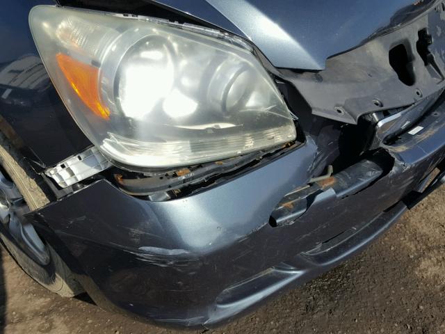 5FNRL38696B402313 - 2006 HONDA ODYSSEY EX BLUE photo 9