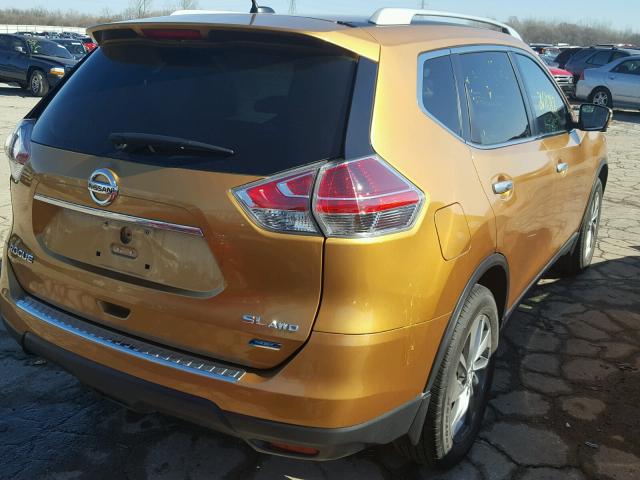 5N1AT2MV9EC837716 - 2014 NISSAN ROGUE S GOLD photo 4