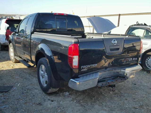 1N6AD06W97C407003 - 2007 NISSAN FRONTIER K BLACK photo 3