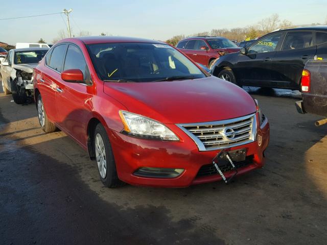 3N1AB7AP4DL767686 - 2013 NISSAN SENTRA SV RED photo 1