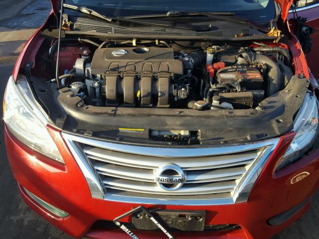 3N1AB7AP4DL767686 - 2013 NISSAN SENTRA SV RED photo 7