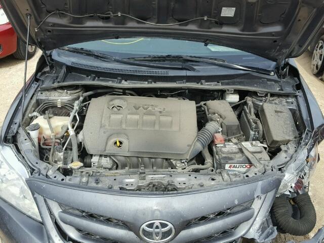 5YFBU4EE5DP113222 - 2013 TOYOTA COROLLA BA GRAY photo 7