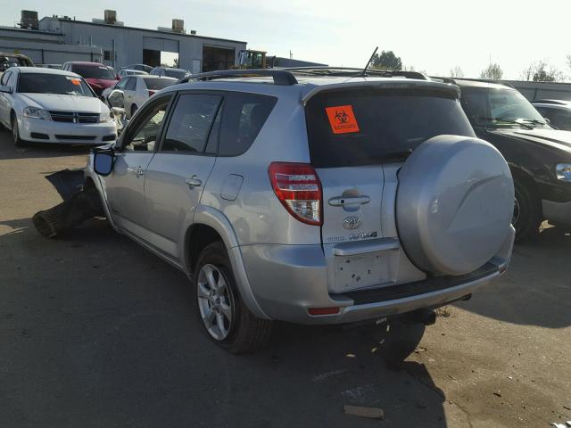 2T3ZF31V69W009506 - 2009 TOYOTA RAV4 LIMIT SILVER photo 3