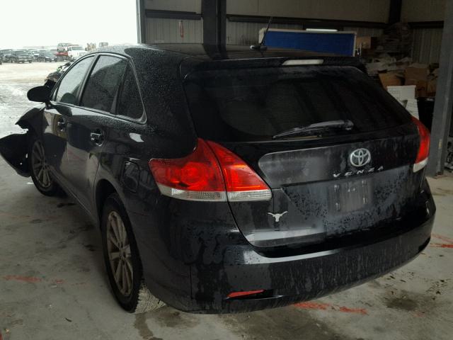 4T3ZA3BB1AU022459 - 2010 TOYOTA VENZA BASE BLACK photo 3