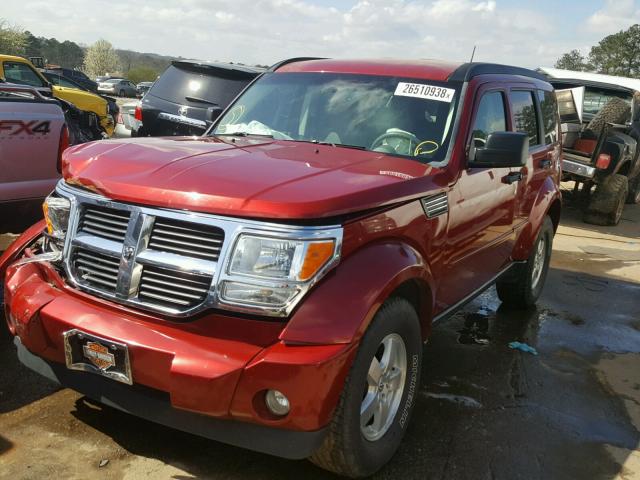 1D8GT58K08W127723 - 2008 DODGE NITRO SLT RED photo 2