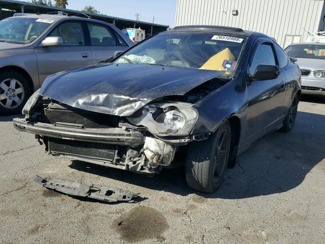 JH4DC53072C028394 - 2002 ACURA RSX TYPE-S BLACK photo 2