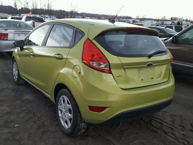 3FADP4EJ3BM142242 - 2011 FORD FIESTA SE GREEN photo 3