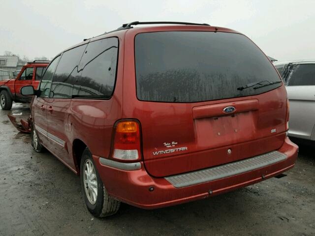 2FMZA5247XBC69909 - 1999 FORD WINDSTAR S RED photo 3