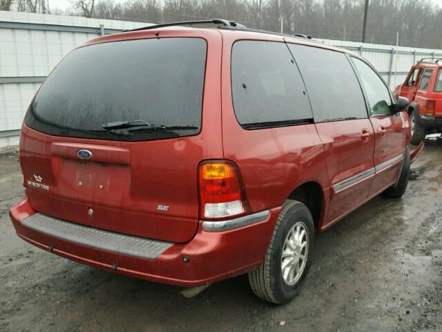 2FMZA5247XBC69909 - 1999 FORD WINDSTAR S RED photo 4