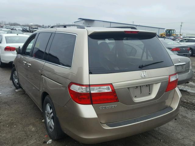 5FNRL38466B453895 - 2006 HONDA ODYSSEY EX GOLD photo 3