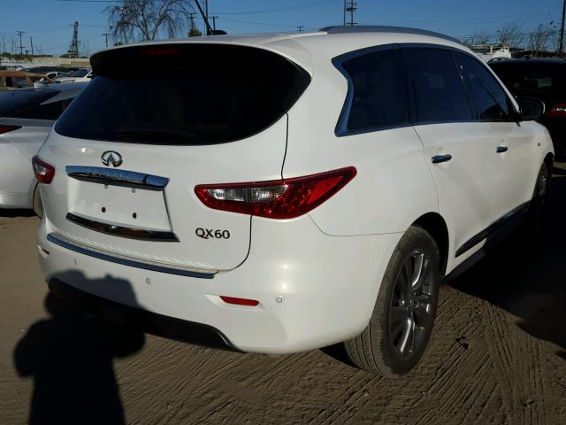 5N1AL0MN9EC545231 - 2014 INFINITI QX60 WHITE photo 4