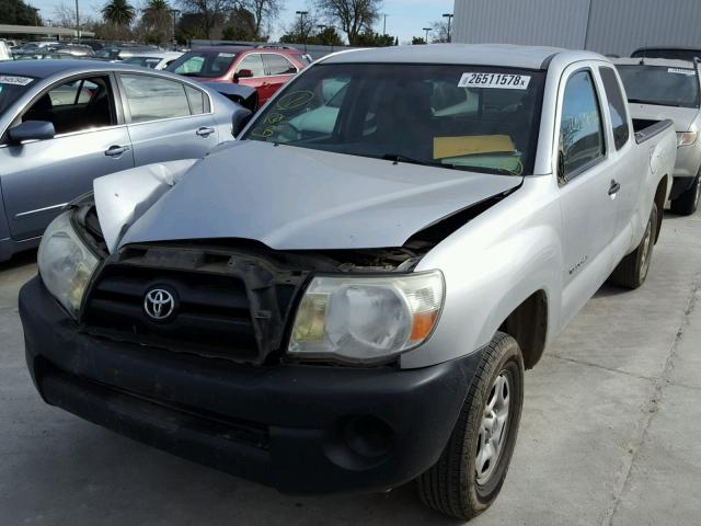 5TETX22N97Z445280 - 2007 TOYOTA TACOMA ACC SILVER photo 2