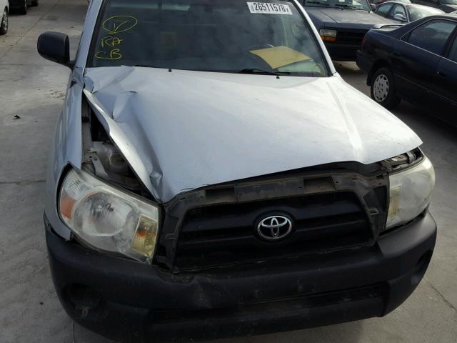 5TETX22N97Z445280 - 2007 TOYOTA TACOMA ACC SILVER photo 7