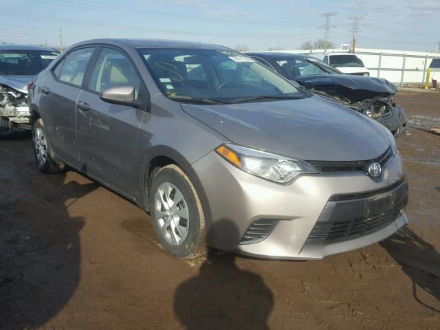 2T1BPRHE6FC471450 - 2015 TOYOTA COROLLA EC GRAY photo 1