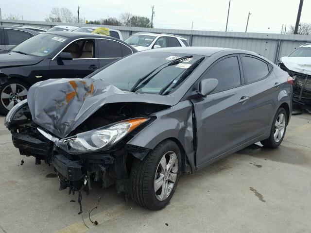 5NPDH4AE9DH308109 - 2013 HYUNDAI ELANTRA GL CHARCOAL photo 2