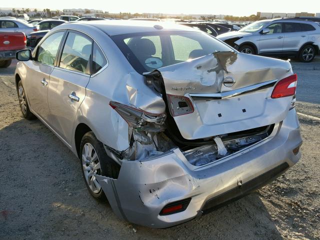 3N1AB7AP4GL644975 - 2016 NISSAN SENTRA S SILVER photo 3