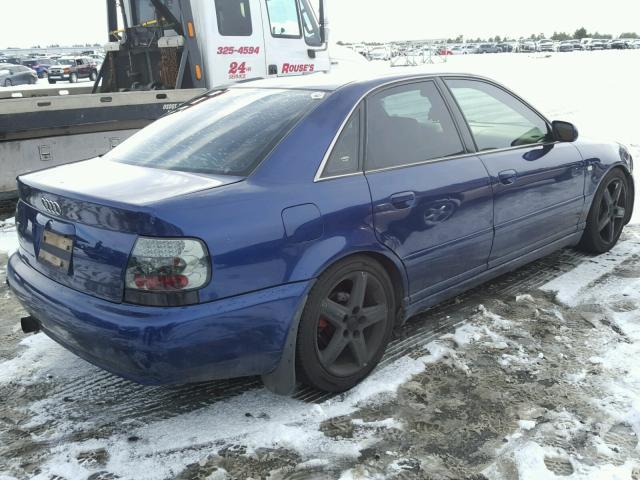 WAURD68D11A076776 - 2001 AUDI S4 2.7 QUA BLUE photo 4