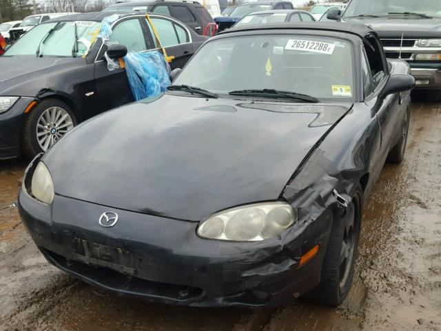 JM1NB353610206574 - 2001 MAZDA MX-5 MIATA BLACK photo 9