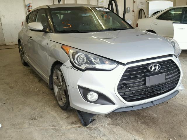 KMHTC6AE4DU172172 - 2013 HYUNDAI VELOSTER T SILVER photo 1