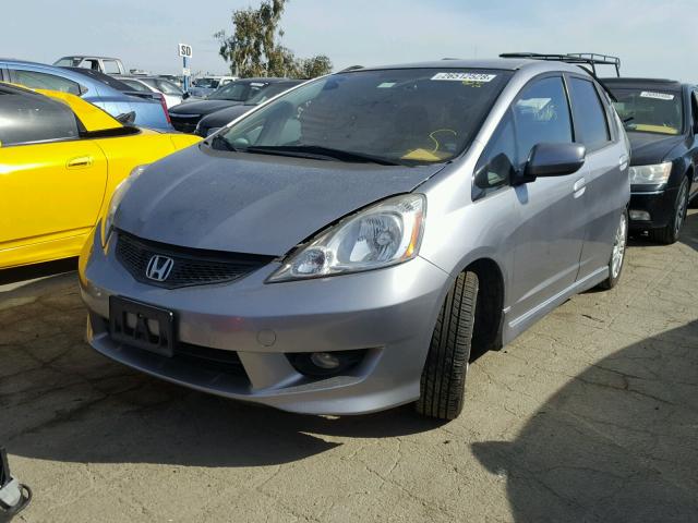 JHMGE8H44AS022464 - 2010 HONDA FIT SPORT GRAY photo 2