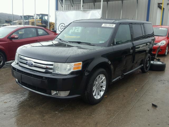 2FMGK5CC6BBD07391 - 2011 FORD FLEX SEL BLACK photo 2