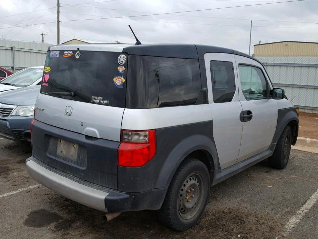 5J6YH28397L013421 - 2007 HONDA ELEMENT LX SILVER photo 4